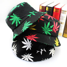 Weed Leaf Bucket Hats For Mens