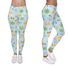 Sky Blue Stoner Chick Leggings