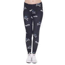BLVCK/White CrossBone Leggings