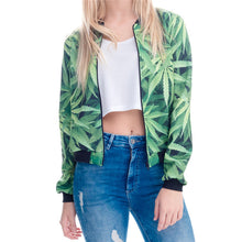 Weed Print Bomber Jacket