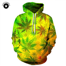 Rasta Weed Leaf Hoody