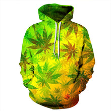 Rasta Weed Leaf Hoody