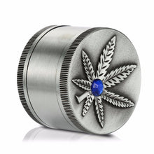 3-layer Weed Pland w/ Saphire Chrystal Herb Grinder