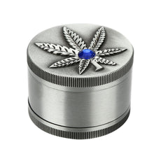 3-layer Weed Pland w/ Saphire Chrystal Herb Grinder
